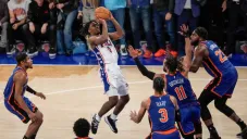 Maxey salva a 76ers de eliminación; vencen 112-106 a Knicks en tiempo extra
