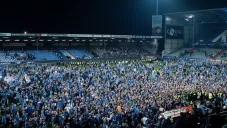 La afición celebra el ascenso de su equipo