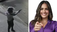 La persona dispara en al menos cinco ocasiones y luego sale huyendo.