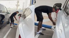 Neymar poncha neumáticos de su compañero del Al-Hilal para cobrar venganza de una broma