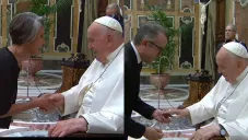 Los dos comediantes compartieron fotos del momento