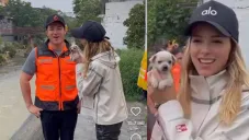 Mariana Rodríguez se muestra feliz y conmovida por perrito