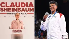 Claudia Sheinbaum felicita a Prisca Awiti por su medalla de plata en judo, dentro de París 2024