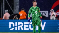 Ter Stegen festeja su primer partido con Barcelona en la temporada