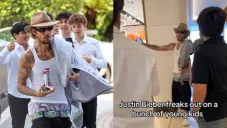 Justin Bieber enfrenta a fanáticos que lo acosaron dentro de un hotel