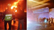 La calle República de Uruguay quedó cerrada.