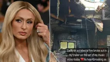 Paris Hilton compartió en sus redes sobre el accidente que tuvo su tráiler durante un rodaje