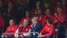 Aguirre en la grada del Nemesio