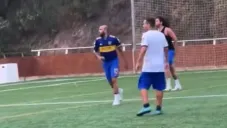 Dani Alves fue captado 'echando reta' en Barcelona