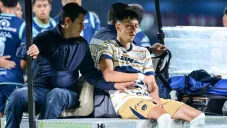 ¡Dura baja! Jorge Ruvalcaba salió lesionado en los primeros minutos el partido ante Puebla