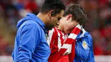 Armando González sale lesionado y entre lágrimas del Chivas vs Monterrey