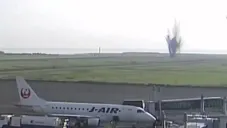 No había aeronaves cercanas al estallar una bomba en el aeropuerto de Miyazaki, Japón.