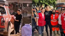 Rosalía fue captada ayudando a los afectados en Valencia