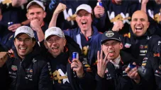La celebración de Red Bull tras el tetracampeonato