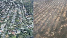 VIDEO: Antes y después de los incendios en Los Ángeles, California
