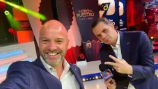 Luis García junto a Christian Martinoli