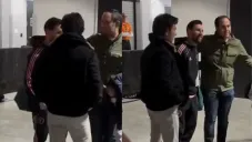 Checo con Lionel Messi