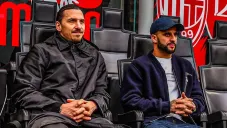 Walker y Zlatan en San Siro