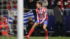 Giuliano Simeone celebrando uno de los goles del Atleti
