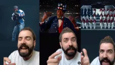 El influencer contó qué había detrás de cada escena en el Super Bowl.