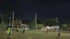 VIDEO: Balacera interrumpe partido de futbol amateur en Culiacán