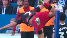 Raúl Jiménez recrea festejo que hacía en América tras volver a anotar con Fulham