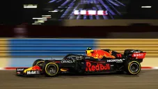 Checo Pérez, el año pasado con Red Bull, en Bahrein