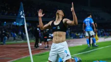 Ángel Sepúlveda celebrando su gol frente al América