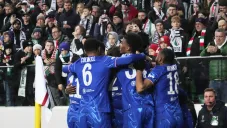 Celebración del Chelsea en Polonia