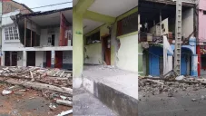 Más de 30 edificios se vieron afectados por el temblor de este viernes.