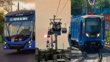 Por ser Día del Trabajo no es mucha la demanda del transporte público.