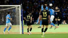 Johan Vásquez anota el gol del empate de Genoa ante Napoli