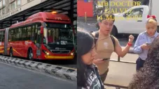 VIDEO: Mujer es detenida por presunto pinchazo a joven en el Metrobús CDMX