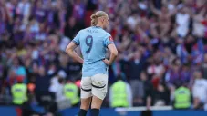 Erling Haaland continúa con la sequía en Finales con Manchester City