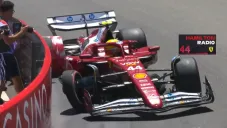 Lewis Hamilton provoca bandera roja en PL3 de Mónaco tras estrellarse contra muro