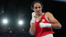 Imane Khelif en competencia