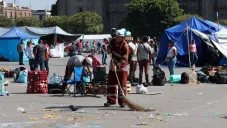 Así luce el Zócalo tras fin del plantón de maestros de la CNTE que duró 22 días