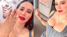 La expolítica mostró su hermosa joya en redes sociales.