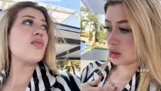 La creadora de contenido estaba junto a unos amigos en una alberca.