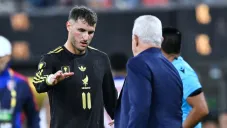 Santiago Giménez, feliz de tener a Aguirre en Selección Mexicana