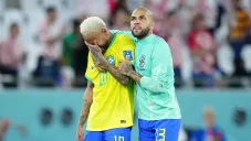 Dani Alves con Neymar en la Selección de Brasil