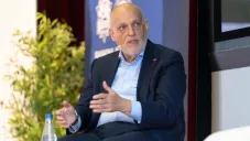 Javier Tebas durante un evento en la Universidad Euneiz