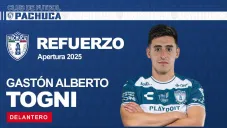 Gastón Togni es nuevo refuerzo del Pachuca