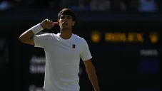 Alcaraz tuvo un gesto tras caer en Wimbledon