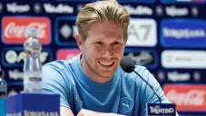 Kevin De Bruyne en conferencia de prensa