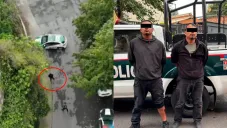 La policía capitalina les encontró armas y herramientas para sus fechorías.