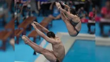 Osmar Olvera quedó cuarto en la prueba de sincronizados mixtos en Singapur