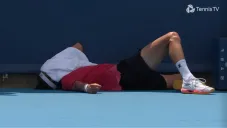 Arthur Rinderknech no aguantó el calor en pleno partido en Masters 1000 de Cincinnati