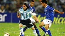 Lionel Messi en sus inicios con Argentina