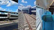 El último vagón fue el que se desprendió al llegar a una estación.